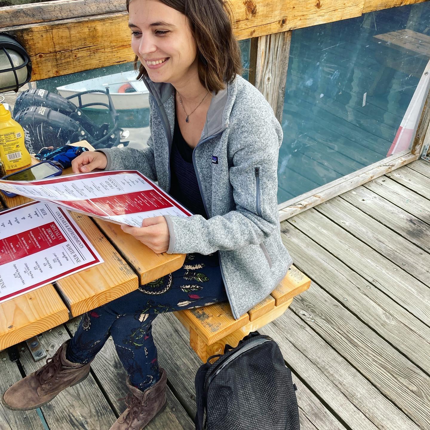 Seaside dining in Bar Harbor, Maine.