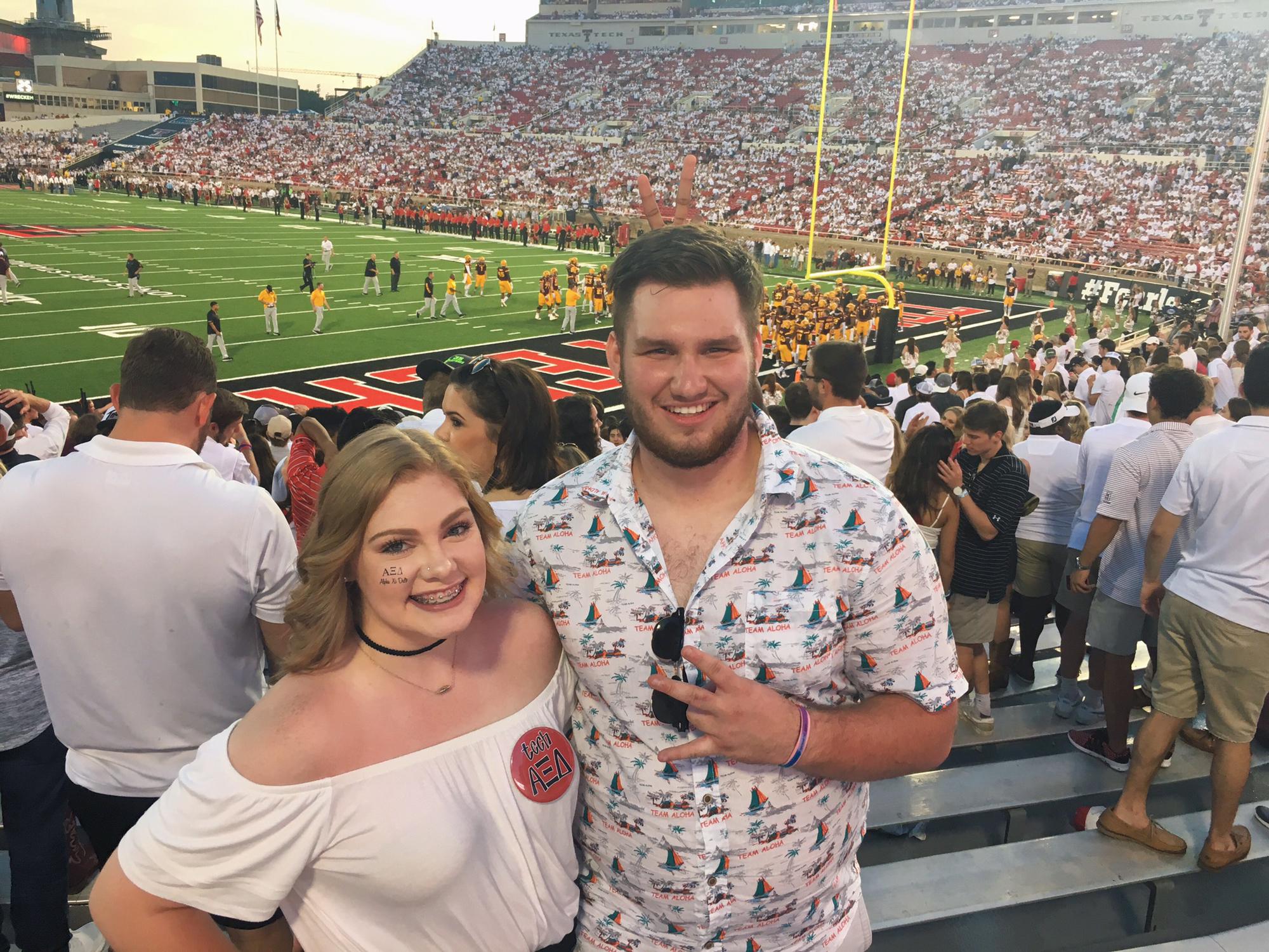 Tech vs. Arizona State game ... if you didn't know, Gunnar went to AZ State his freshman year of college. But WRECK 'EM!