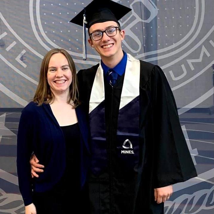 Dylan's Bachelor degree graduation at Colorado School of Mines 2020