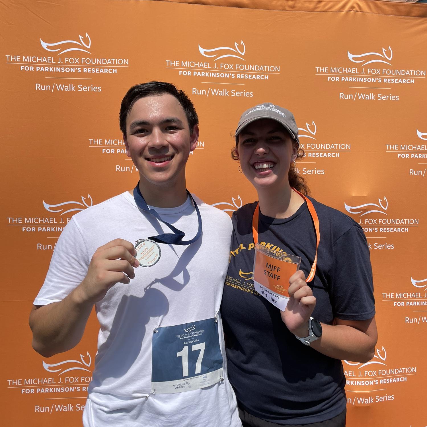 Angelo’s first (but not last) MJFF Run/Walk
