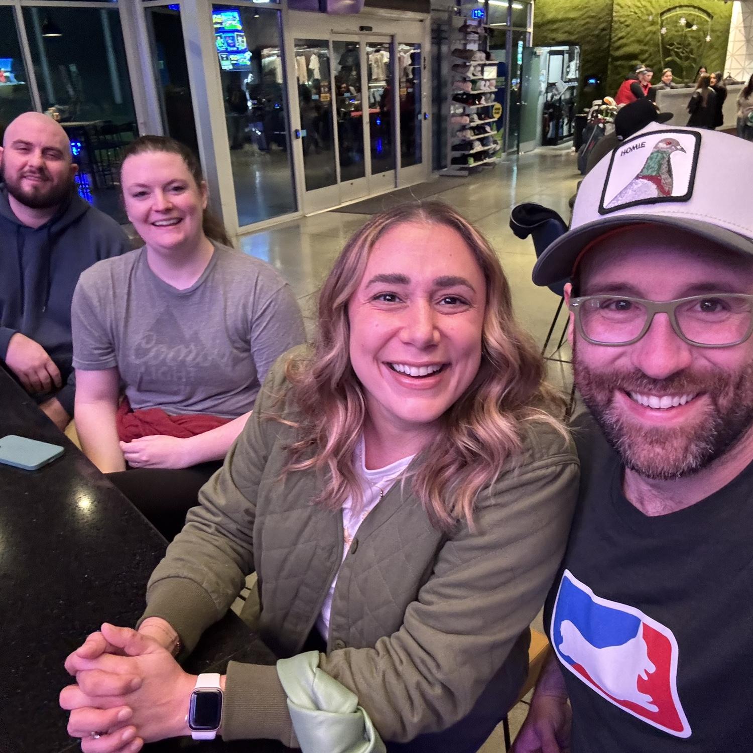 Ringing in the new year at Topgolf!