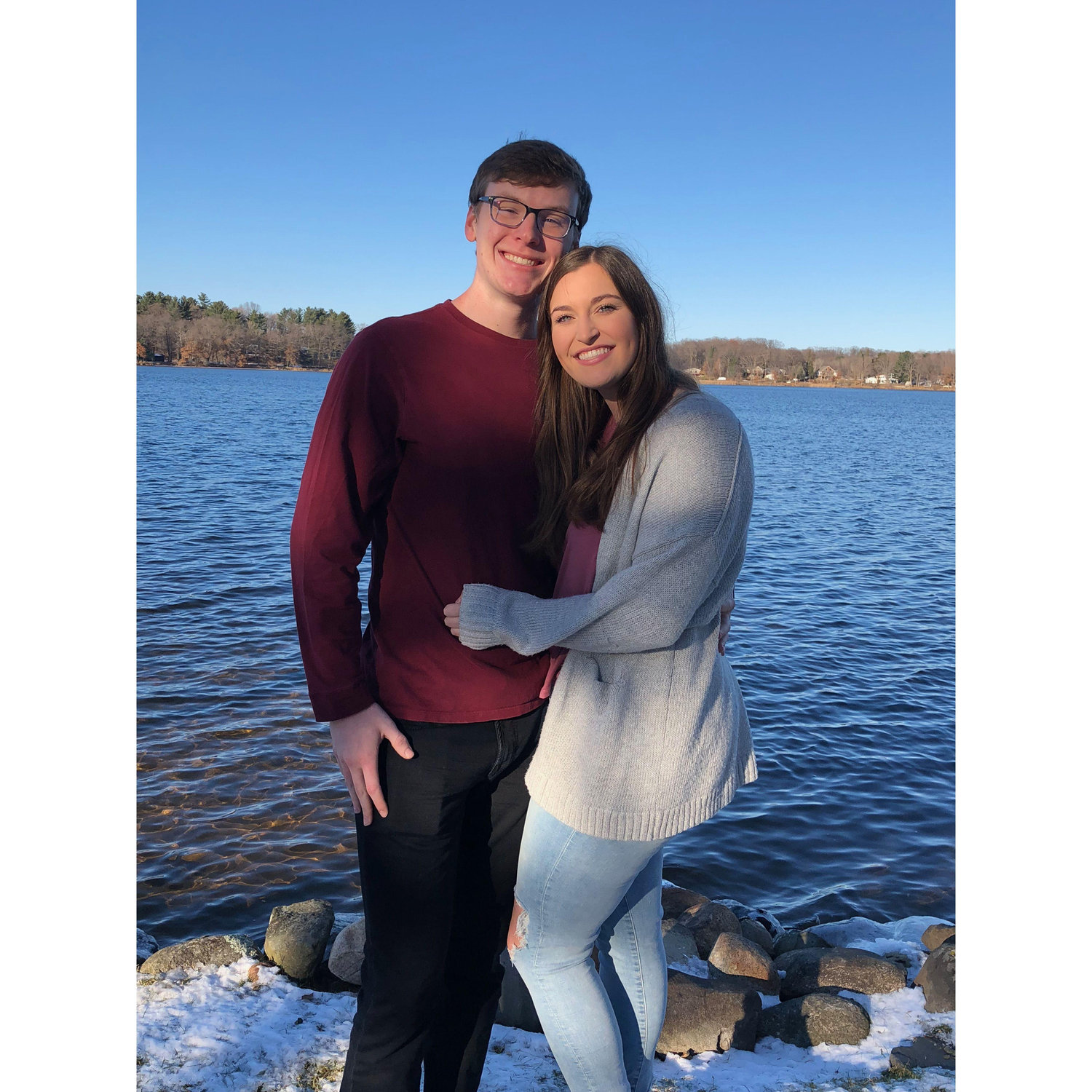 Weekend cabin trip with friends where we said "I love you" for the first time.