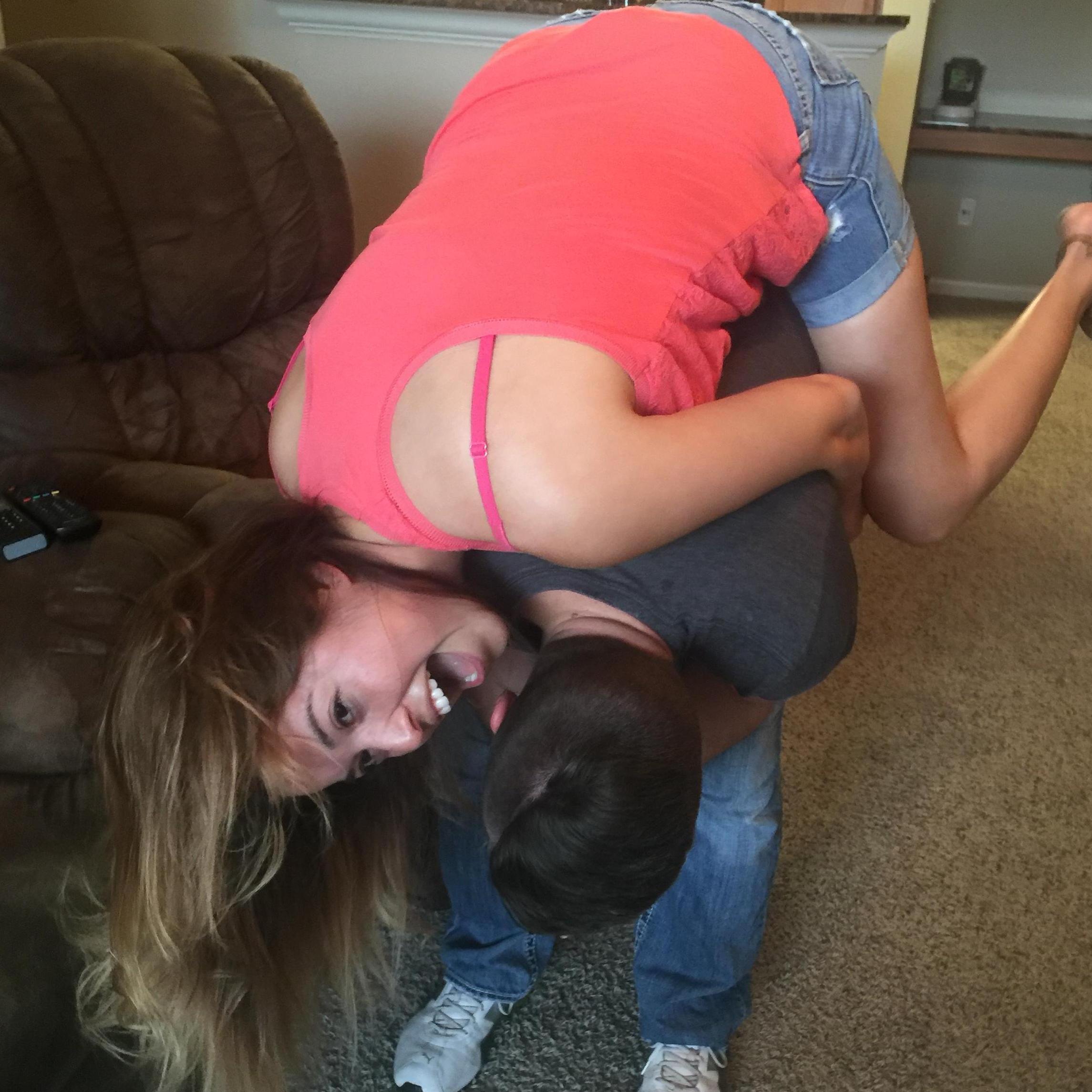 A piggyback ride gone wrong.