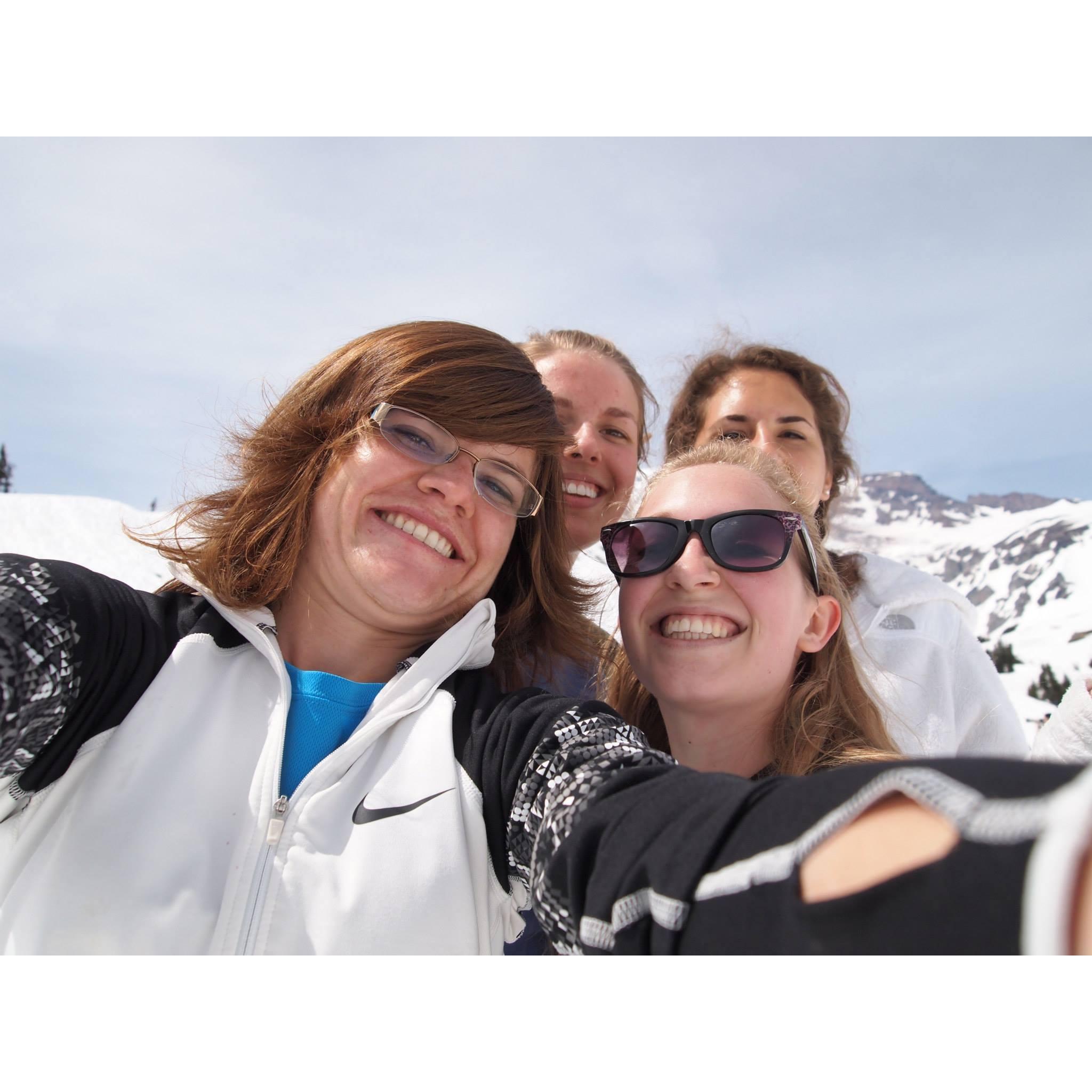Mount Rainier with my girls at Pacific Northwest National Lab :D 2014. Still wear that Nike long sleeve. It's fantastic.