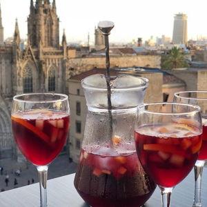 Sangria and people watching in Barcelona