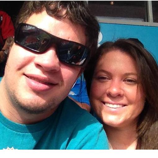 At a Miami Dolphins game.