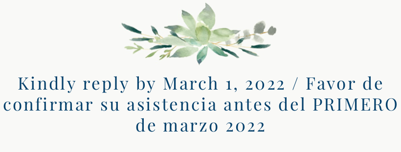 The Wedding Website of Ariel De La Cruz and Mirna Rosales