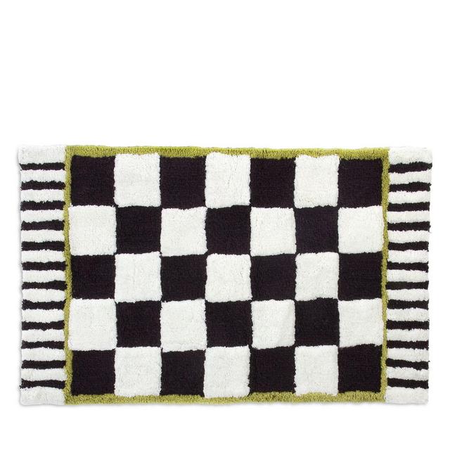 Mackenzie-Childs Courtly Check Bath Rug, 21" x 34"