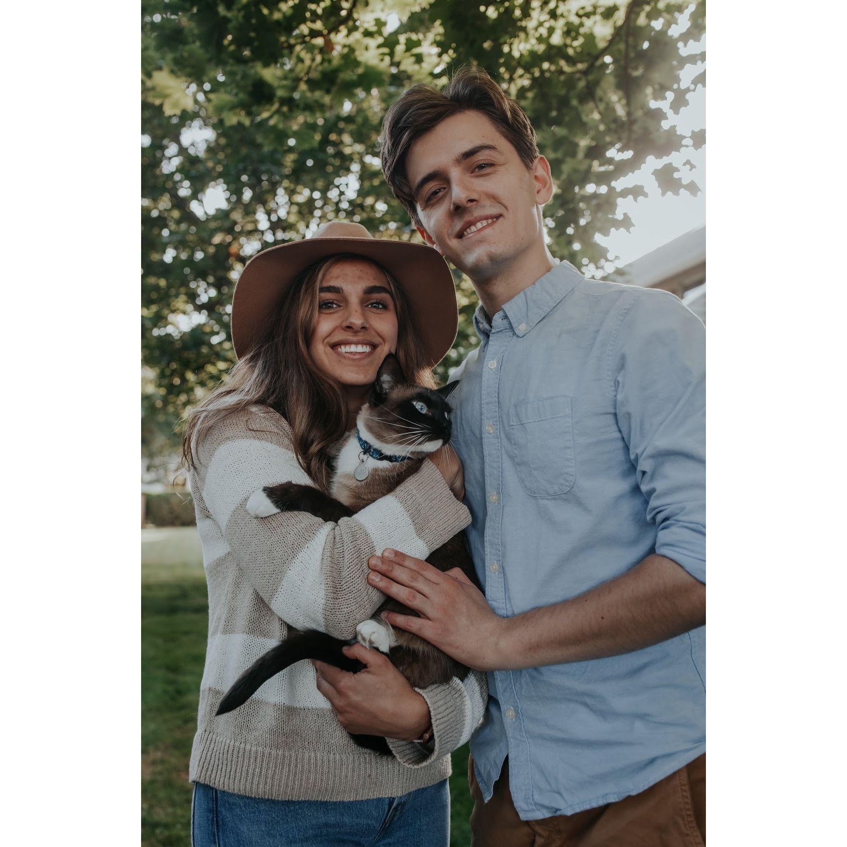 Our first photoshoot with our first fur baby