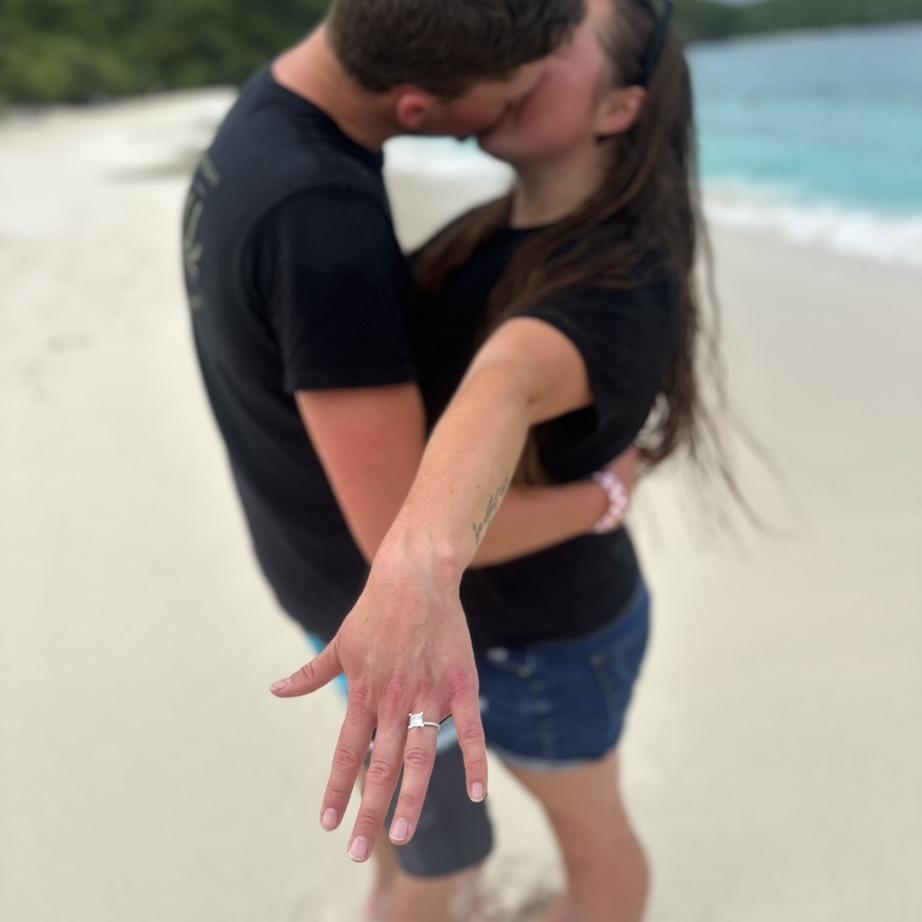 Engaged ❤️ St. John-Trunks Bay, October 29th 2024.