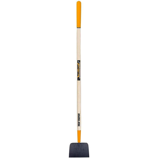 True Temper 2683200 7 in. Forged Sidewalk and Ice Scraper with 48 in. Hardwood Handle with Cushion Grip, 7-Inch, Black/Gray