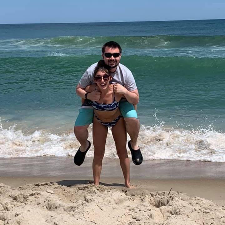 Getting in a quick workout at the beach! Long Beach Island, 7/15/20