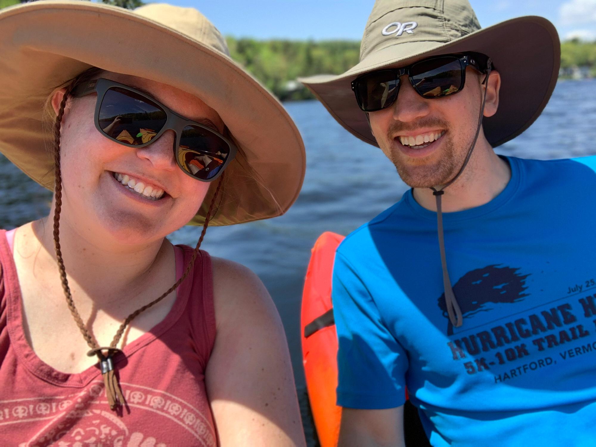 Kayaking on Lake Sunapee