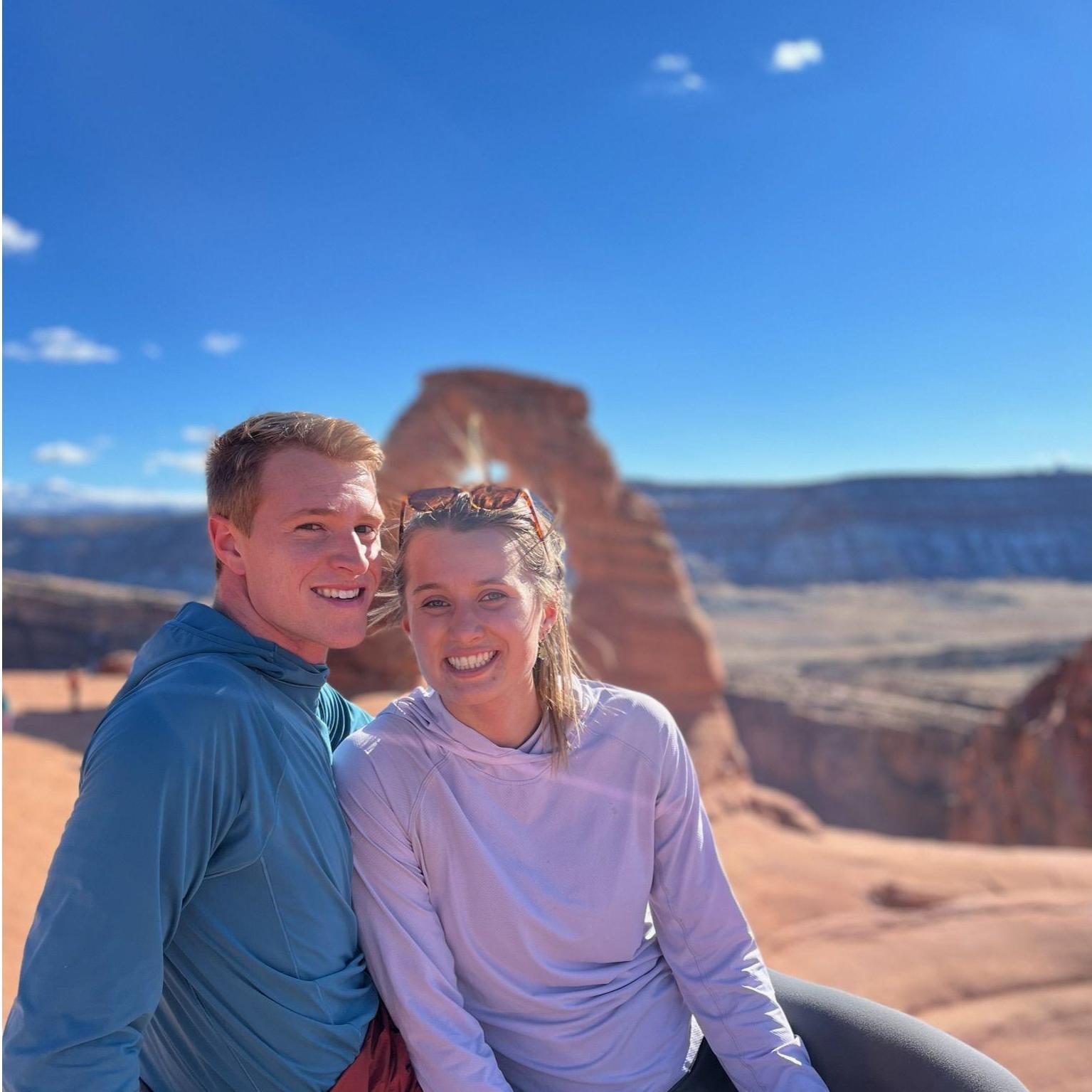 Leah did her first marathon this fall in Moab, UT! Zach and Leah's family came to cheer on and run the half marathon.
