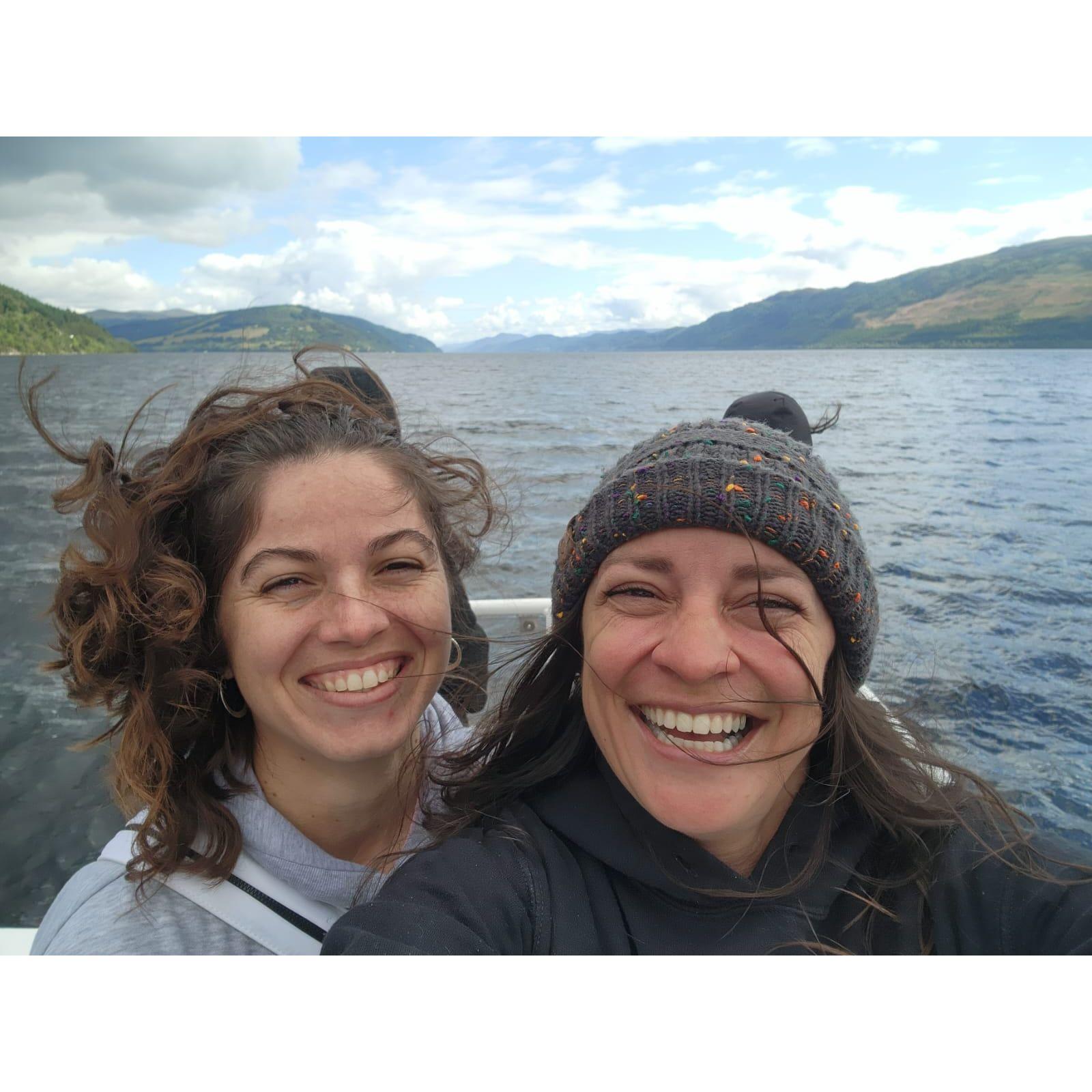 Looking for the Loch Ness Monster in Scotland.