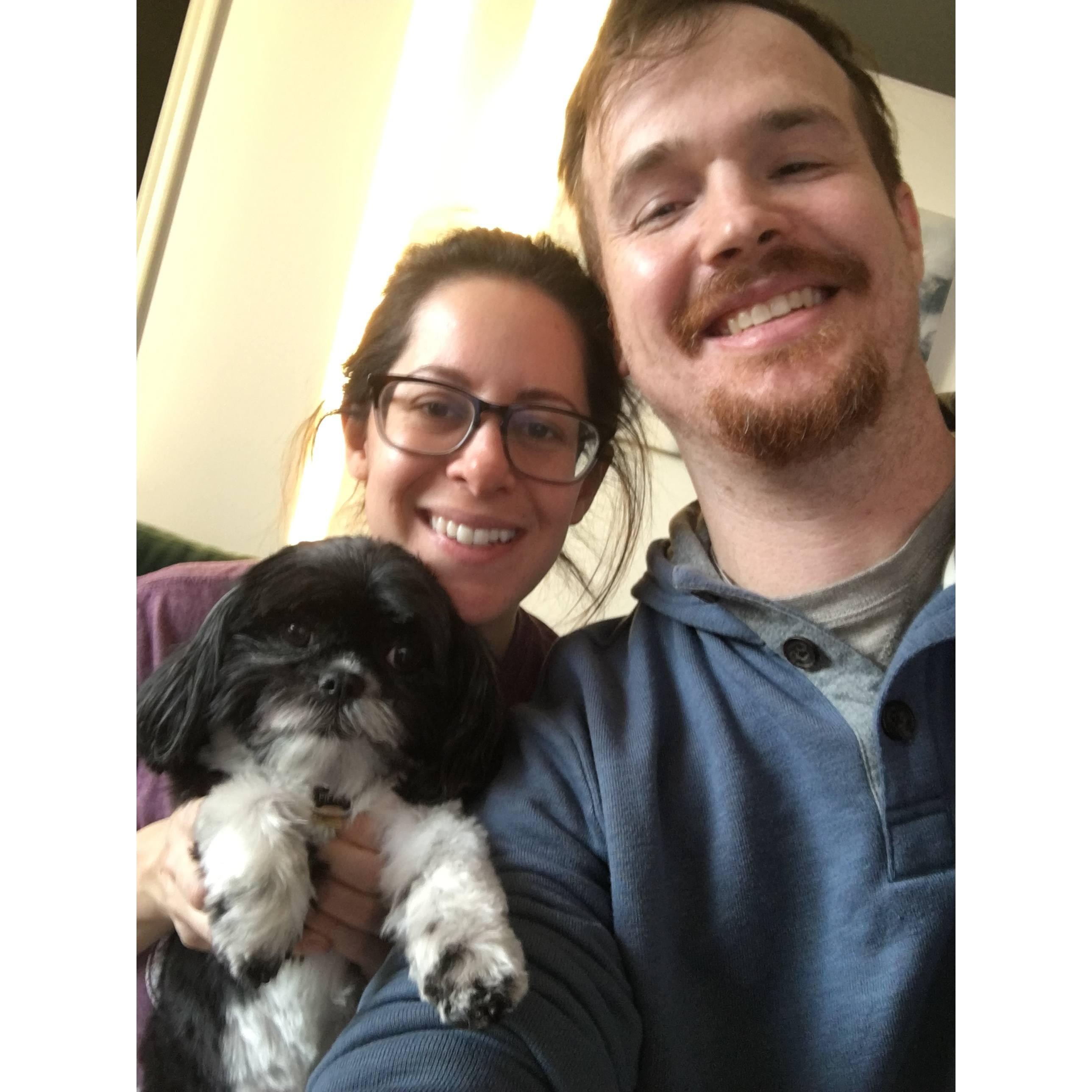 Hanging with our dear Pippa. 2021.