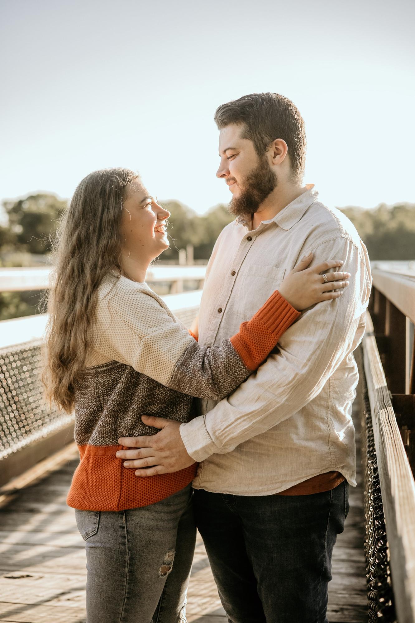 We returned to the bridge where we got engaged for our engagement photos.