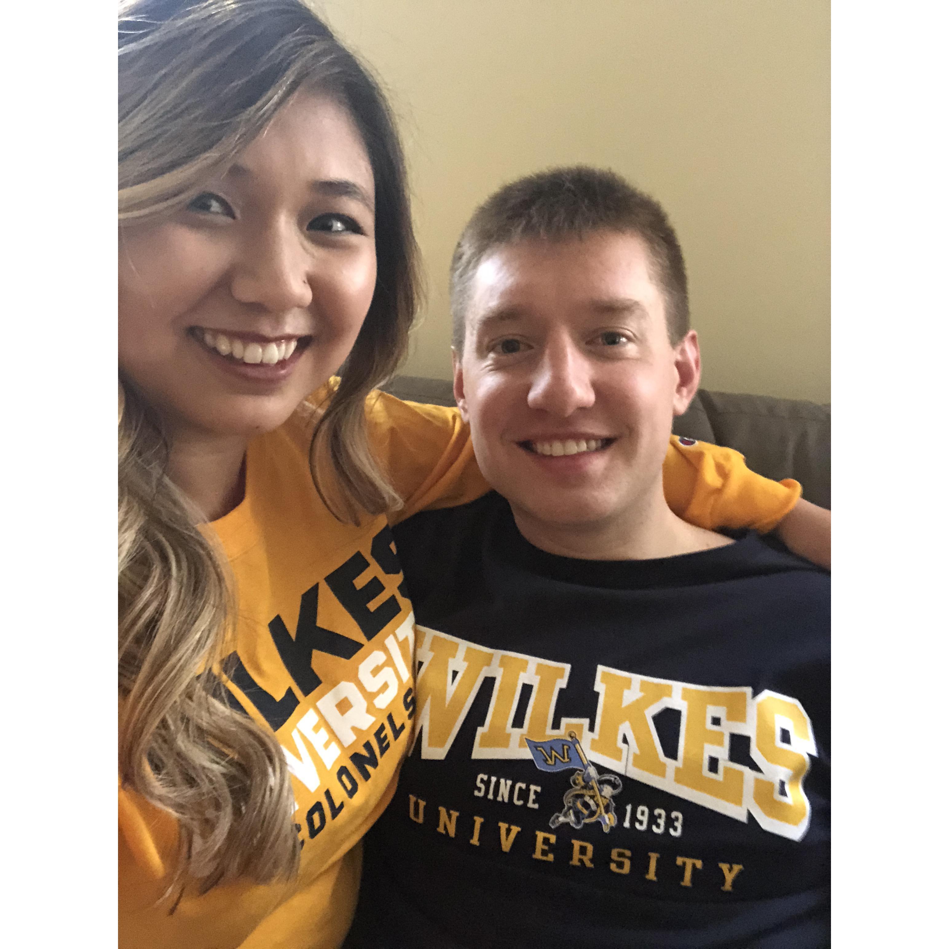 When Sam accepted his job at Wilkes University--Spring 2018