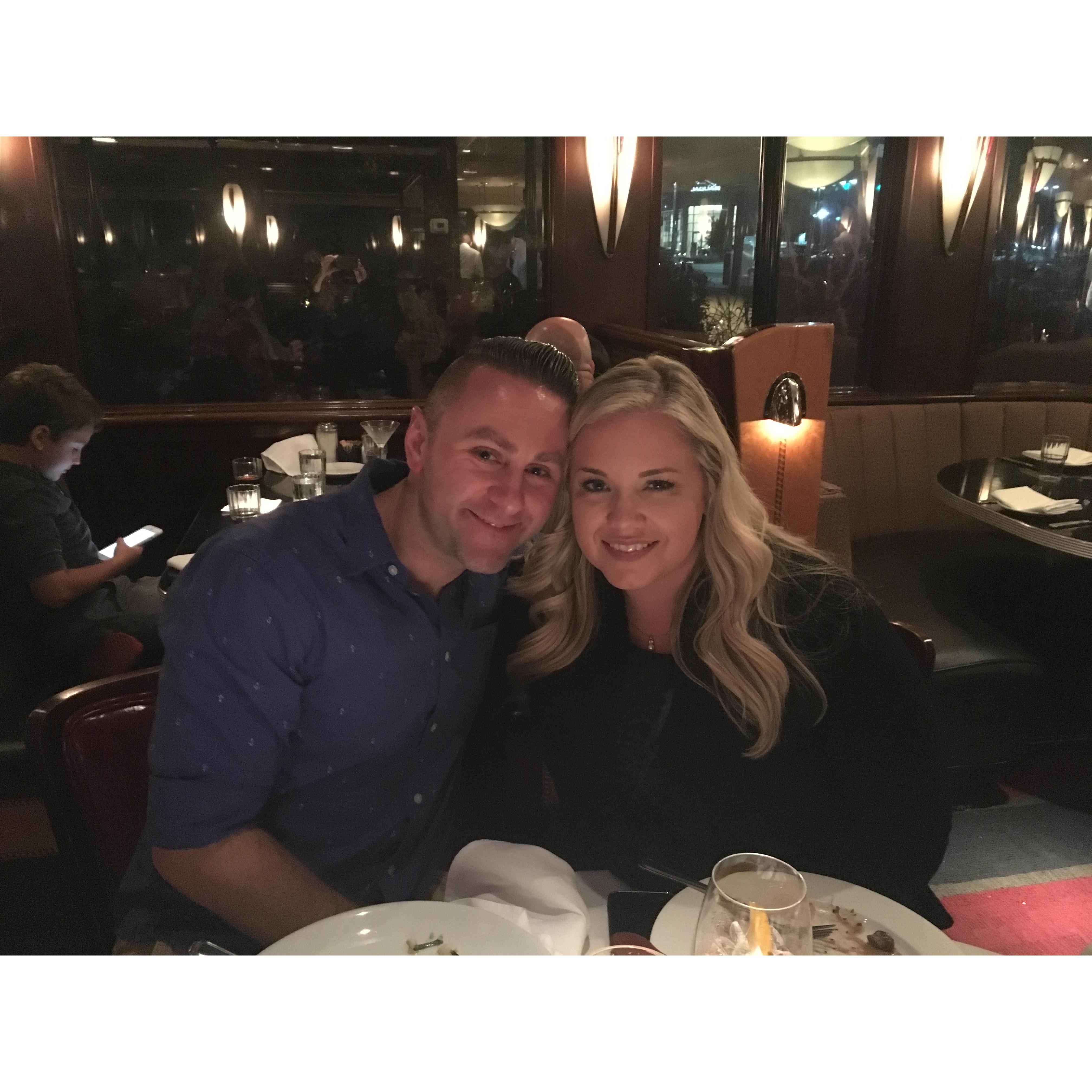 Dinner at Buckhead Diner after saying "yes to the dress"