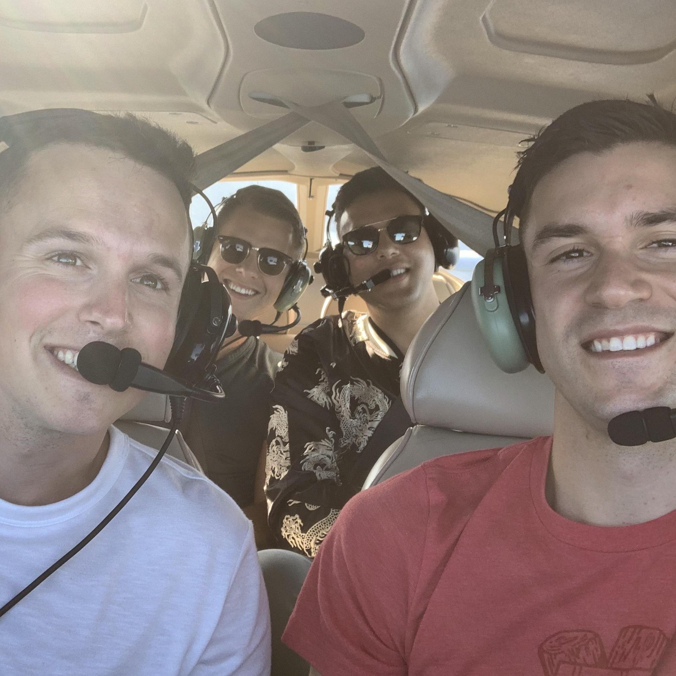 Airplane selfie on the way to Whistler, BC.