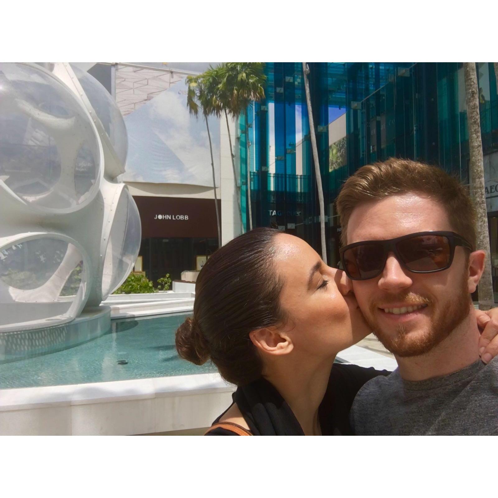 Getting lunch in the design district during Sarah's lunch break