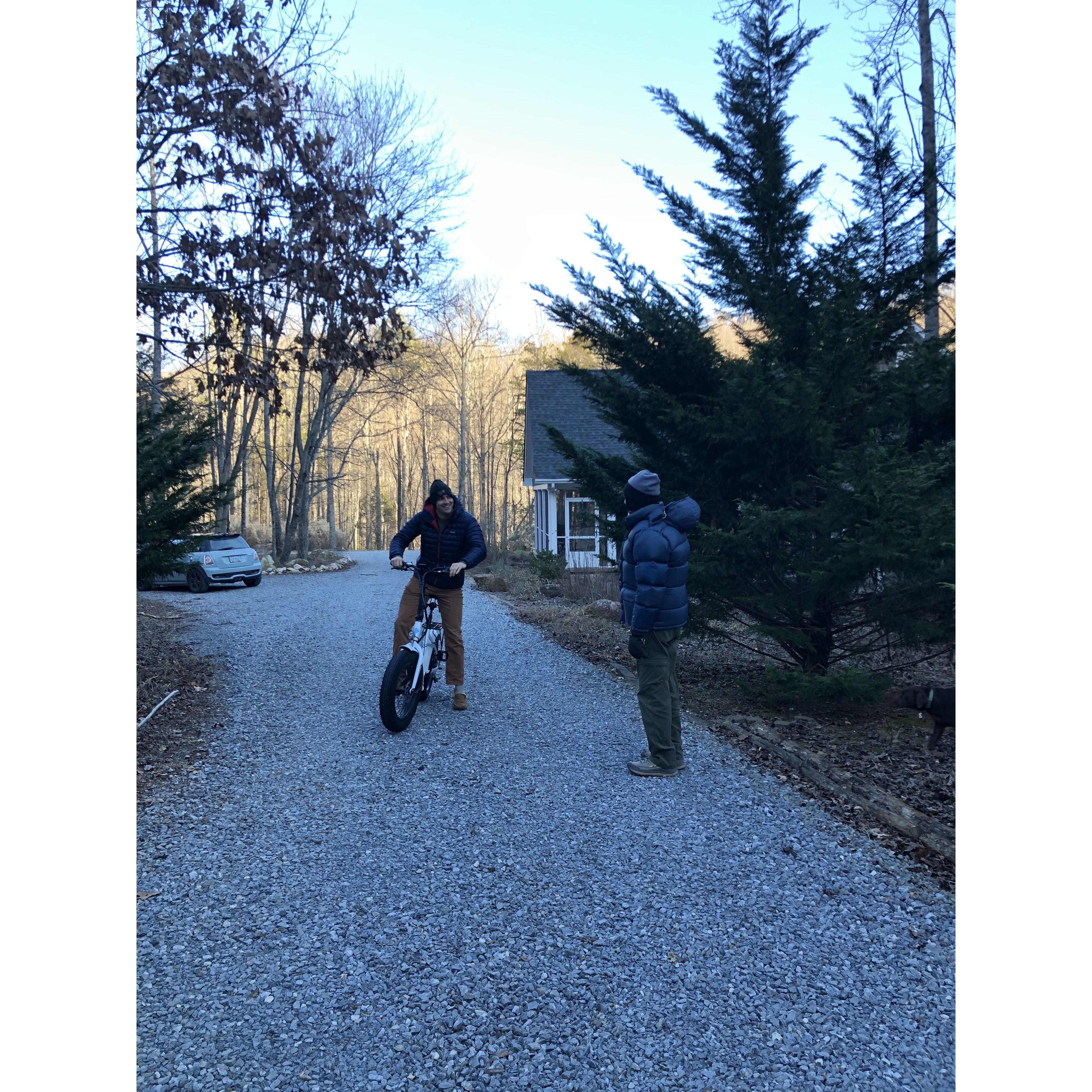 Chuck gets an electric bike