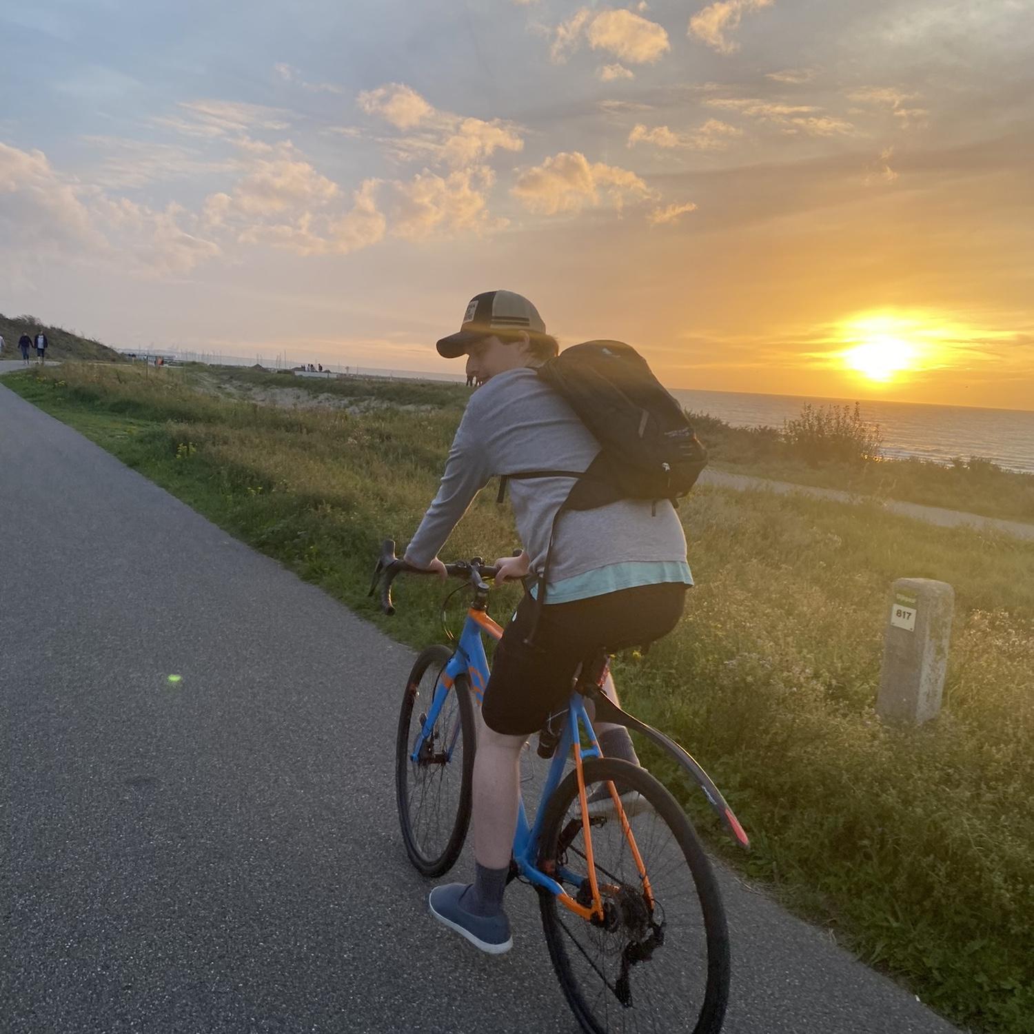 Our first holiday together, Cadzand Netherlands, August 2023. On this trip Lainey had a religious experience using a Dutch shower actually built for tall people.