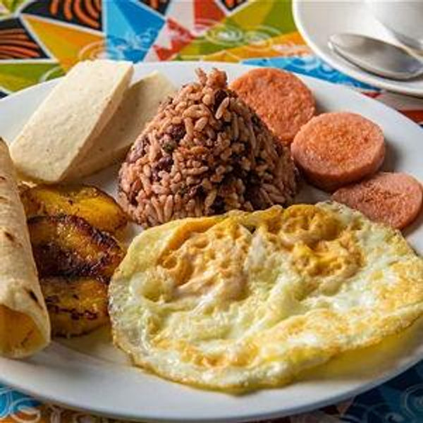 Breakfast in Guapiles en route to Tortuguero
