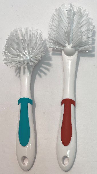 Mainstays Red & Teal Kitchen Brushes, 2 Piece