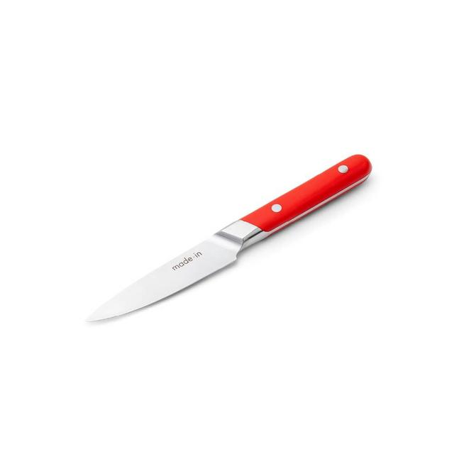 Made In Cookware - 4" Paring Knife France - Full Tang With Pomme Red Handle
