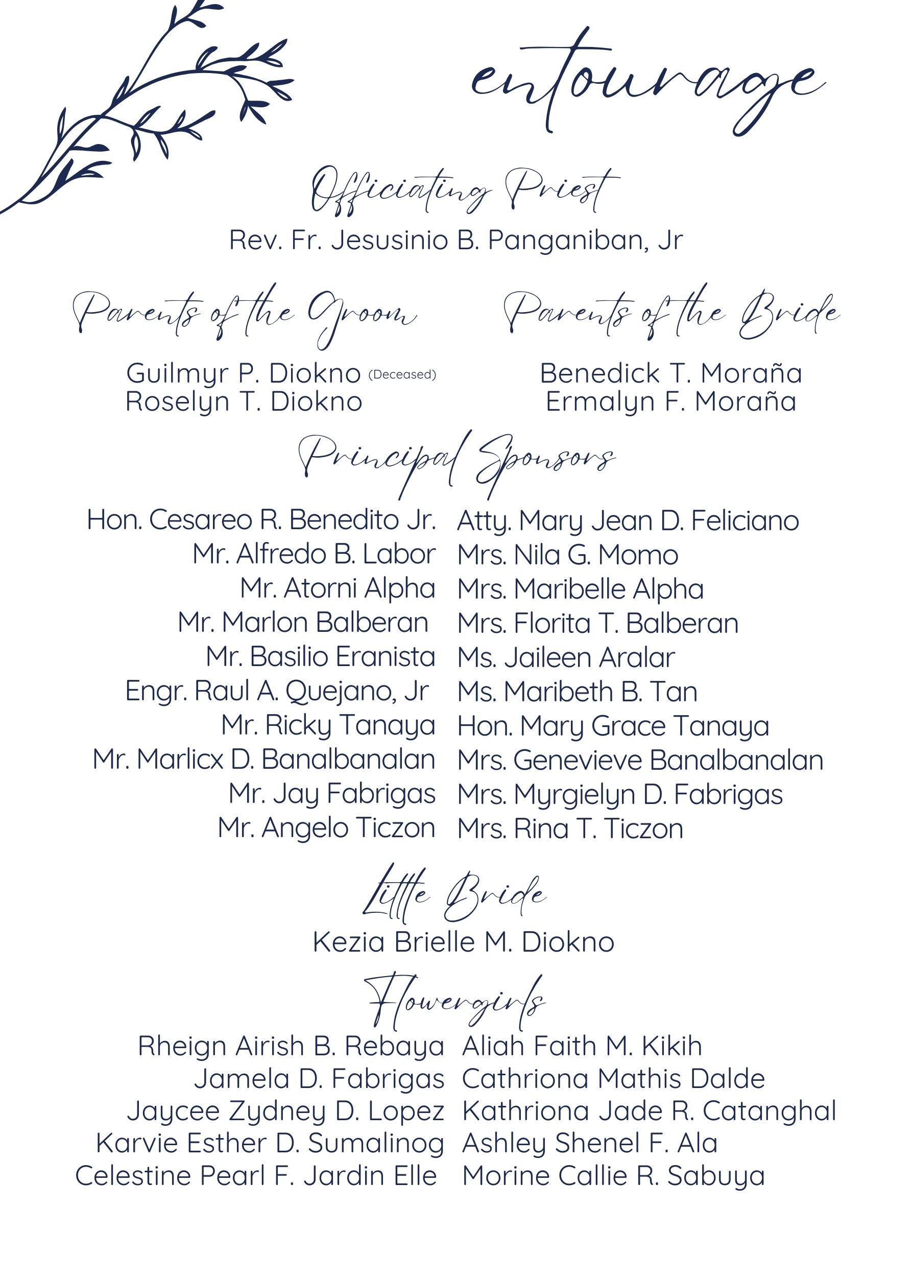 The Wedding Website of Bea Morana and Karl Michael Diokno