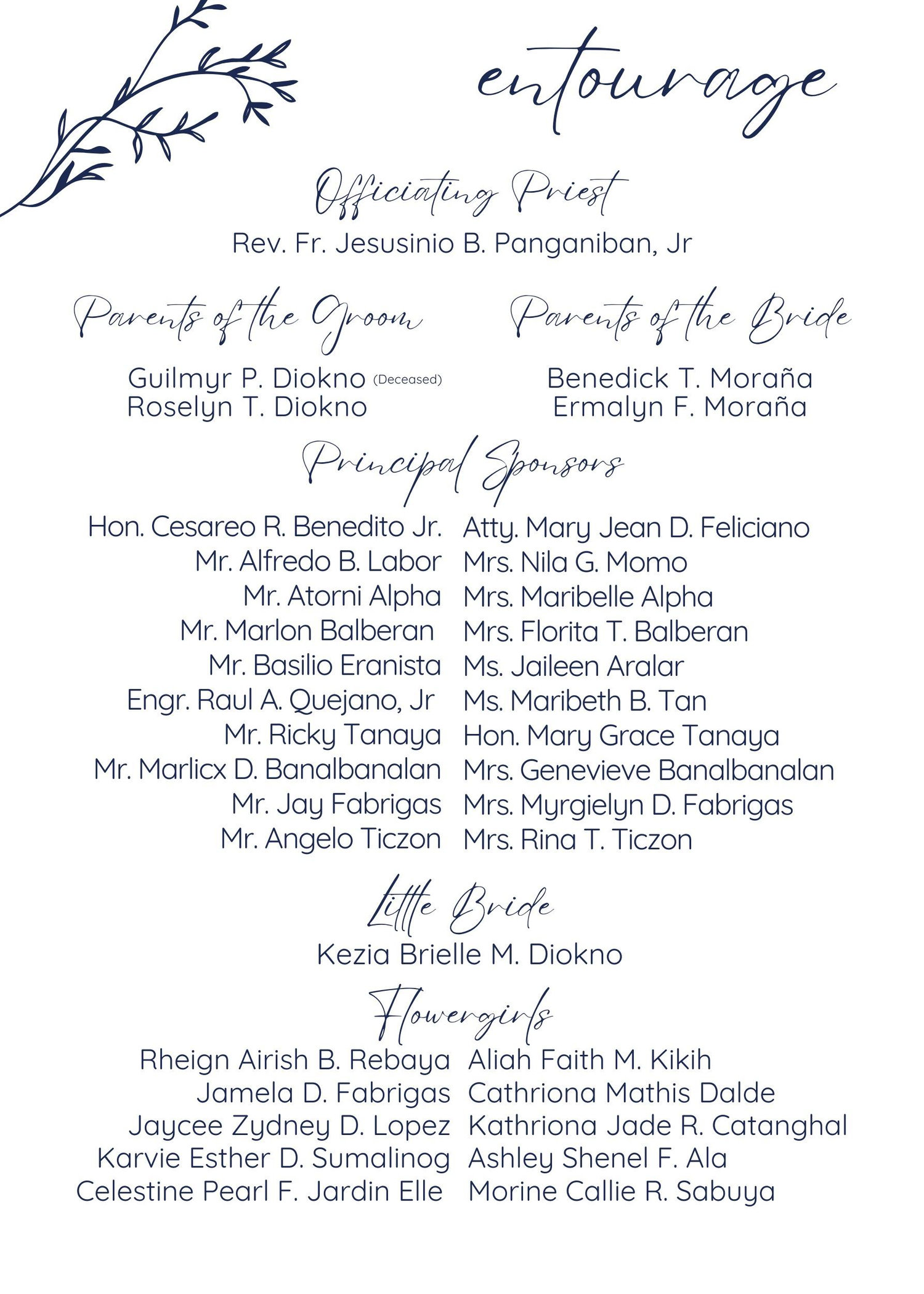 The Wedding Website of Bea Morana and Karl Michael Diokno