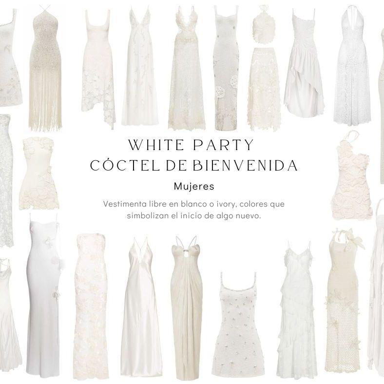 Vestimenta para el cóctel de bienvenida