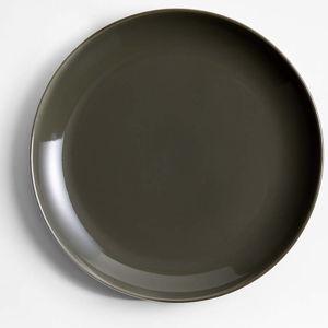 Hudson Burnt Green Stoneware Salad Plate + Reviews | Crate & Barrel
