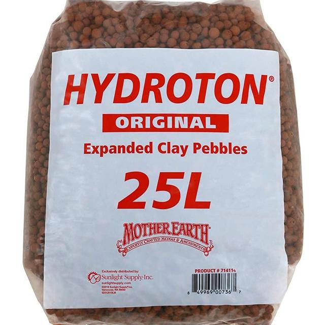 Mother Earth HGC714114 Hydroton Original Expanded Clay Pebbles, 25 Liter, Terra Cotta