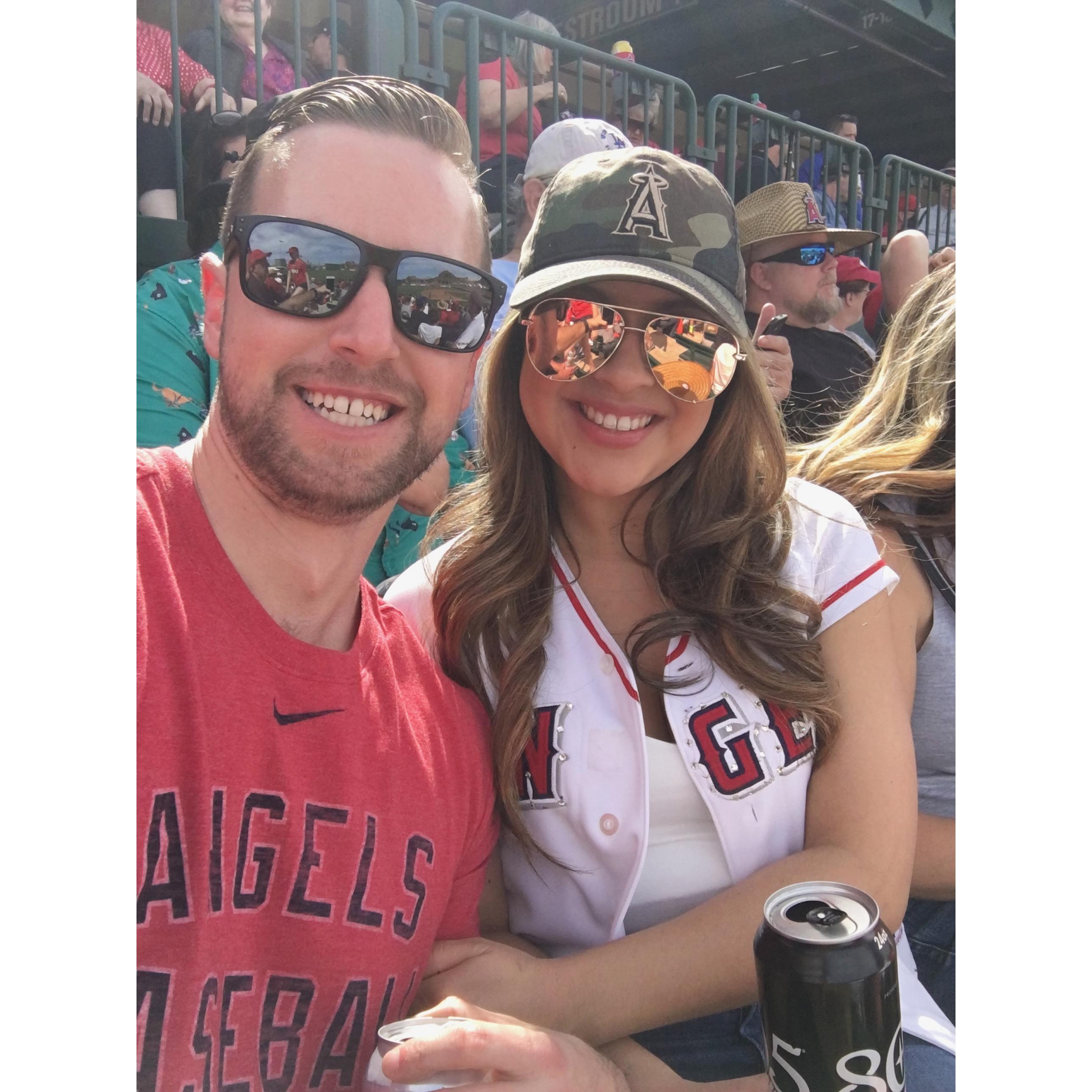 Our first Angels spring training in Arizona 