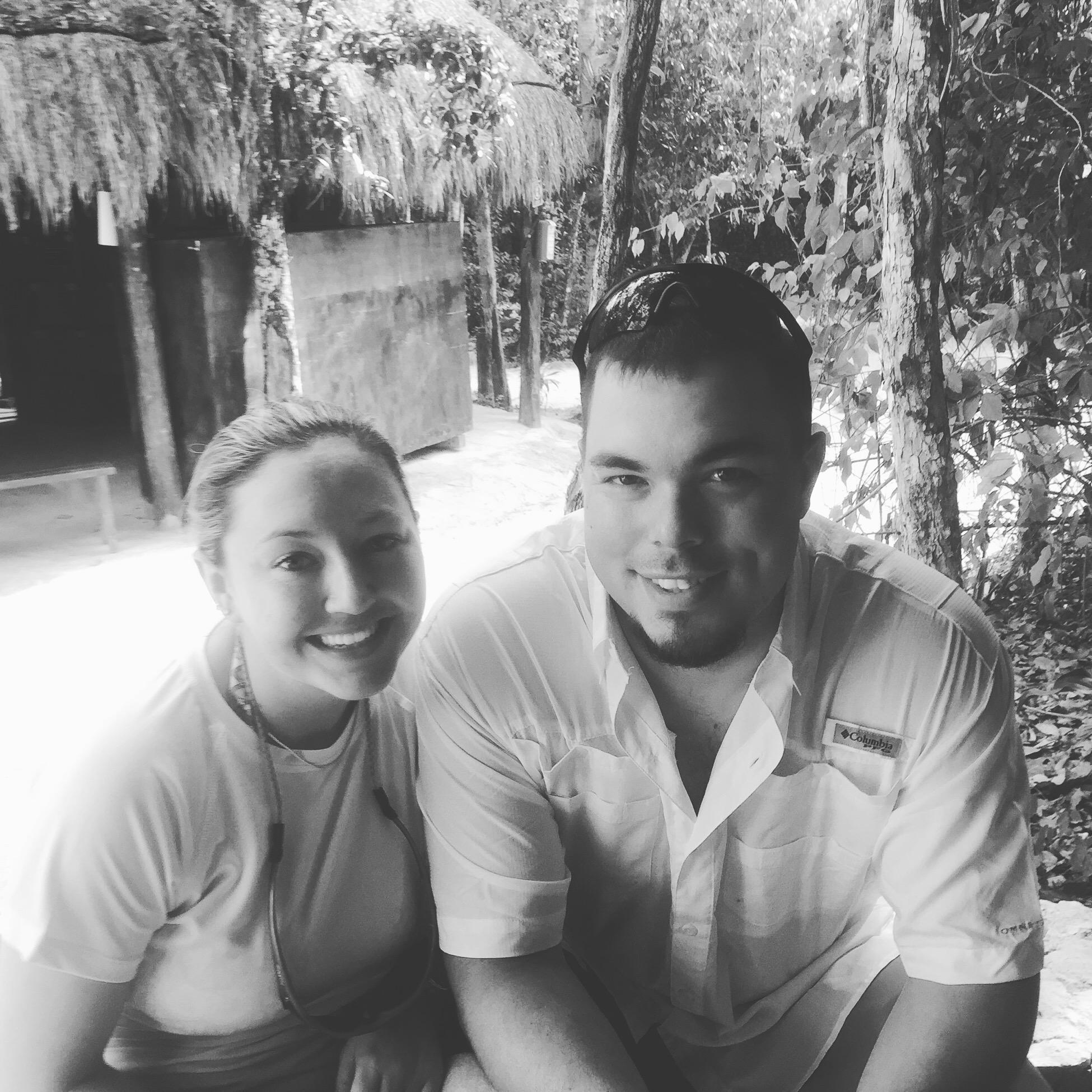 Love in jungle after cave diving, riding four-wheelers, and zip-lining through the tree tops.