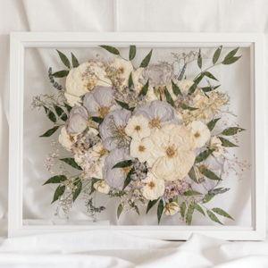 Pressed Wedding Flower Frame