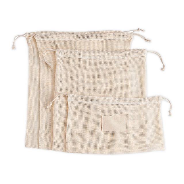 Beyond Gourmet™ 5-Piece Reusable Organic Cotton Produce Bag Set