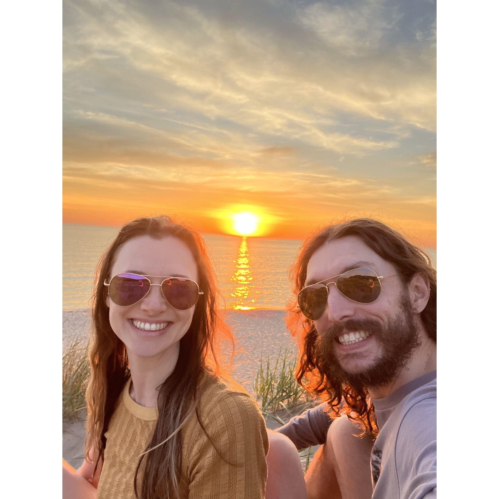 Lake Michigan Sunset - May, 2022