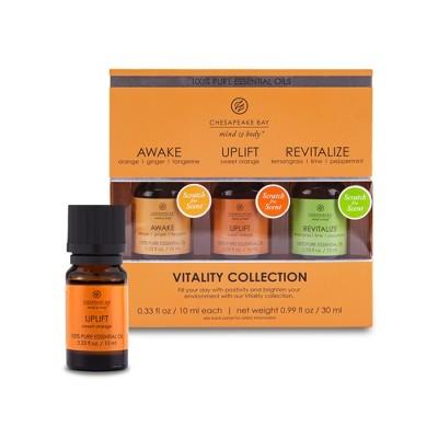 0.33oz 3pk Essential Oils Awake/Uplift/Revitalize - Chesapeake Bay Candle