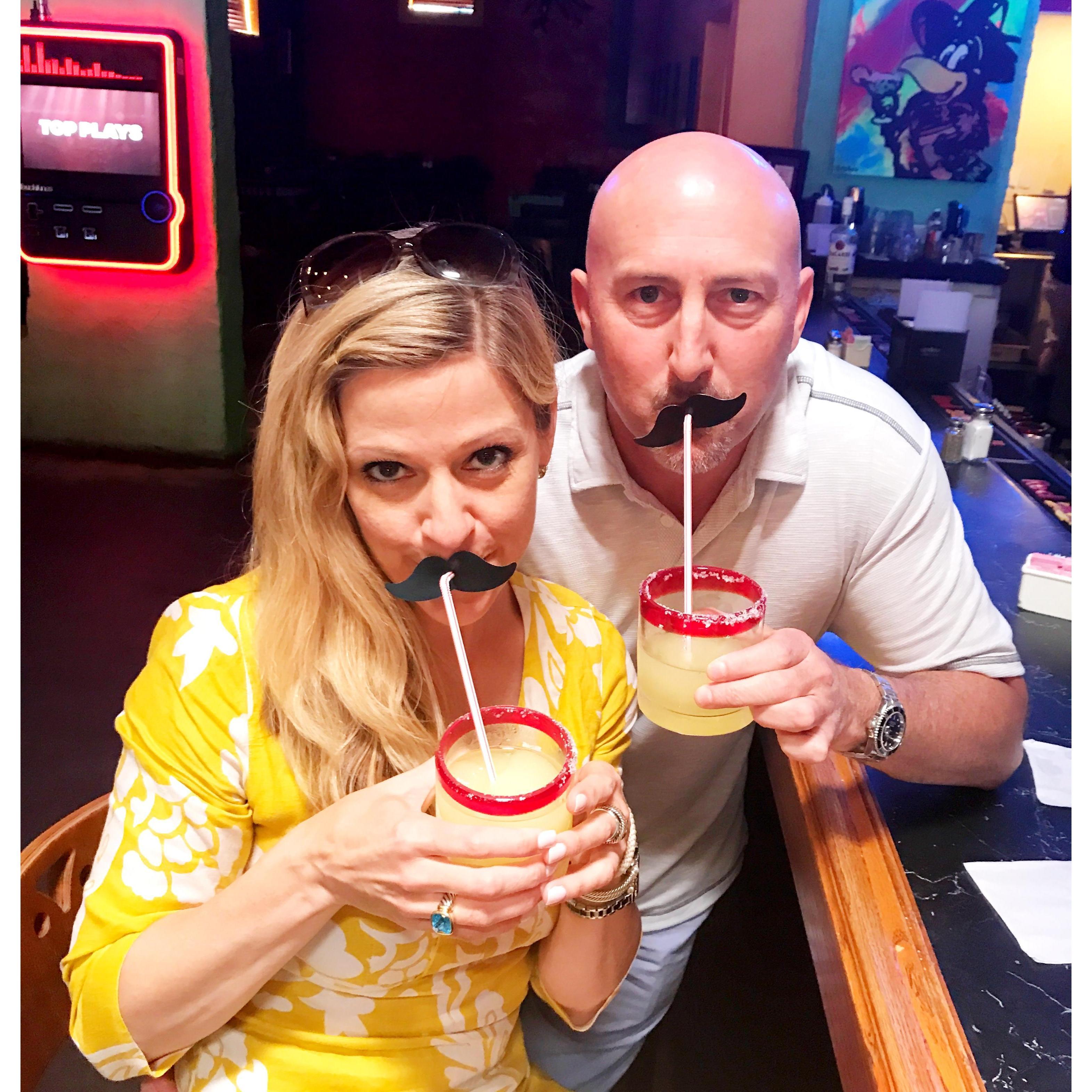 Mustaches, Margarita's and Gary's B-day at Pepe's & Mito's in Deep Elllum! 2017