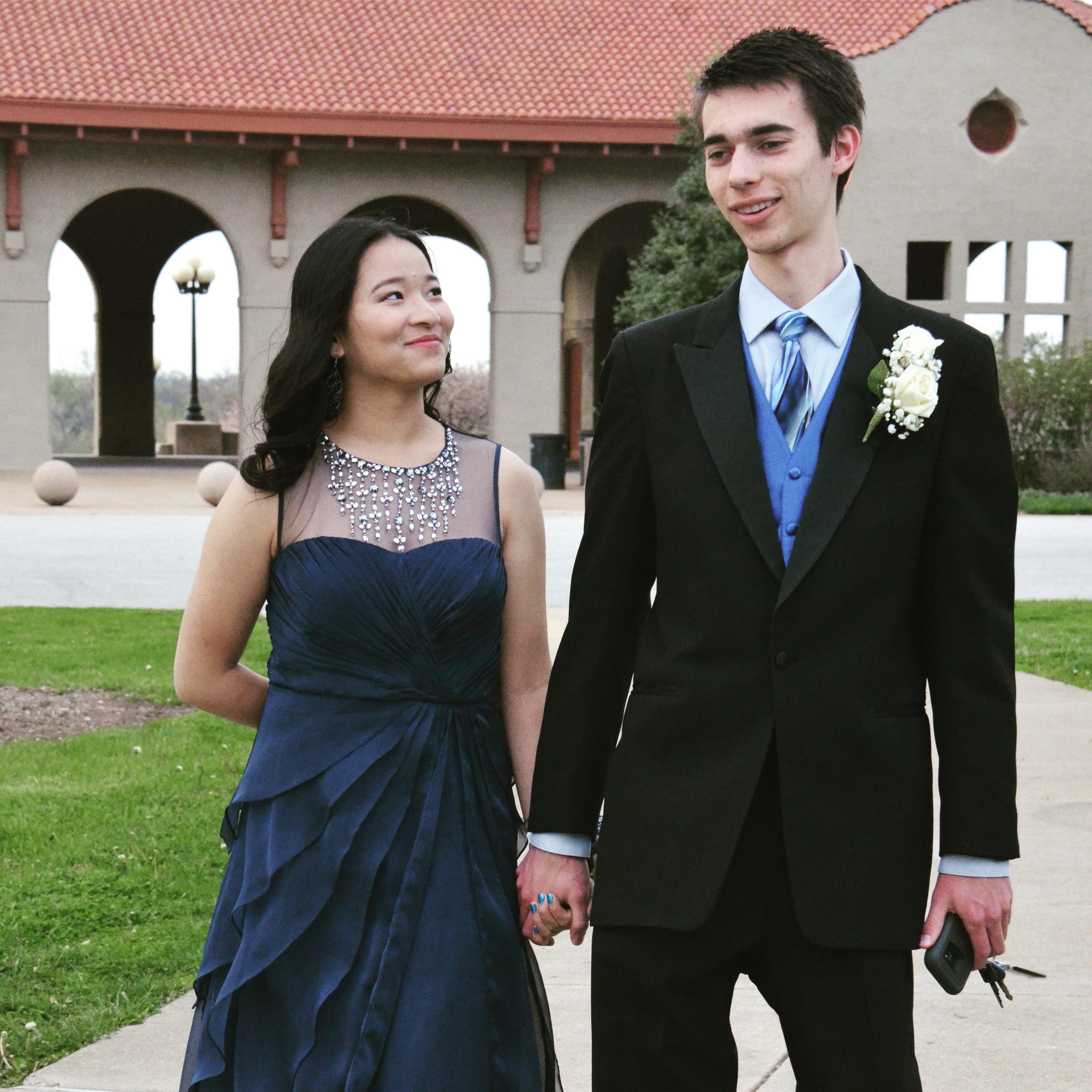 4/8/17 - Pictures together before prom senior year!