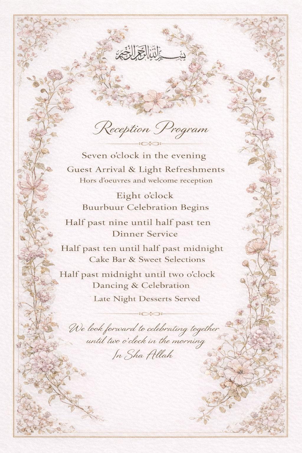 The Wedding Website of Normeen Indhosacad and Mubarak Ali