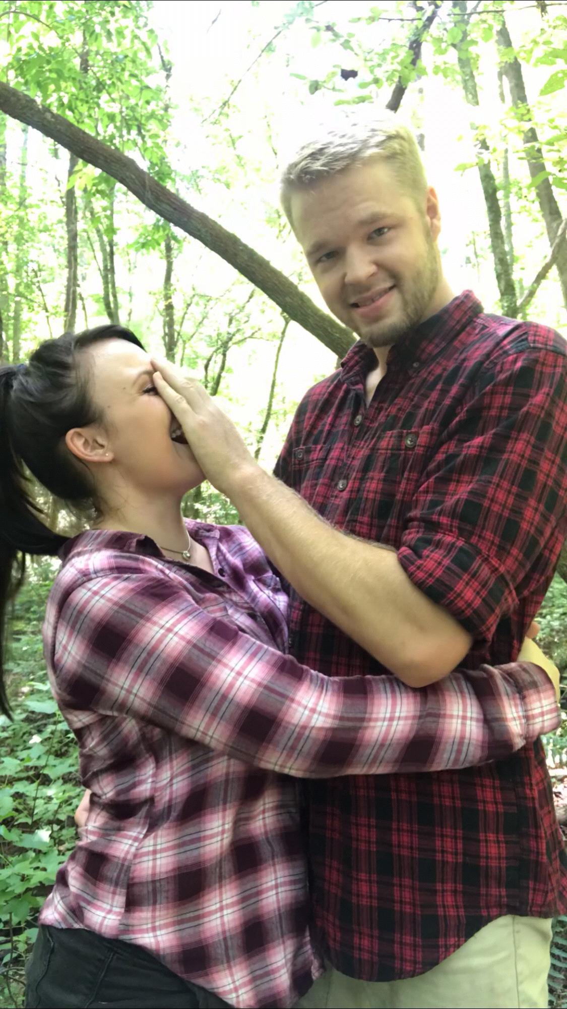 I was sweaty in the 80 degree Georgia weather. He was trying to help me out. Never a dull moment.  He’s such a good man..