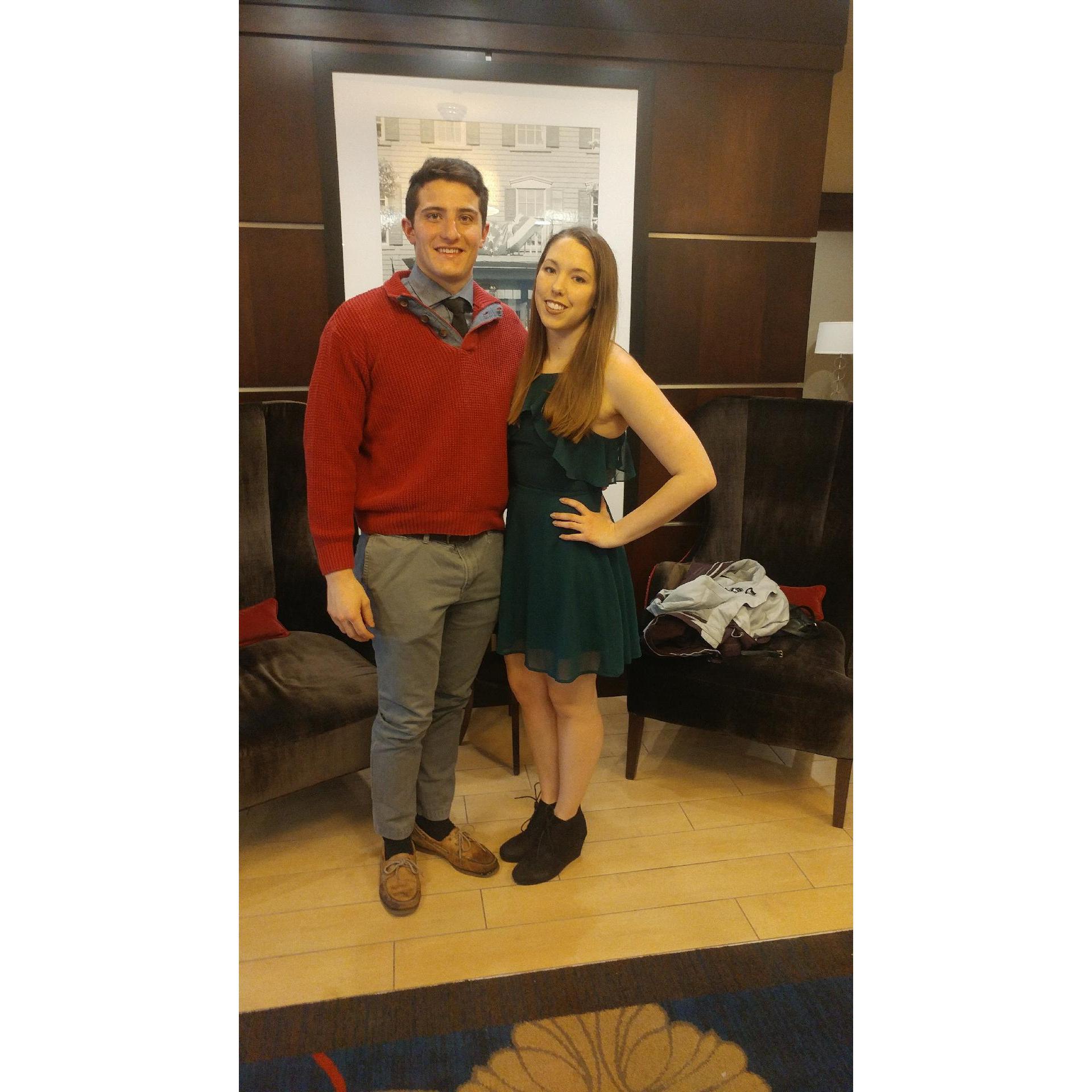 Our first picture together April 14th, 2018
