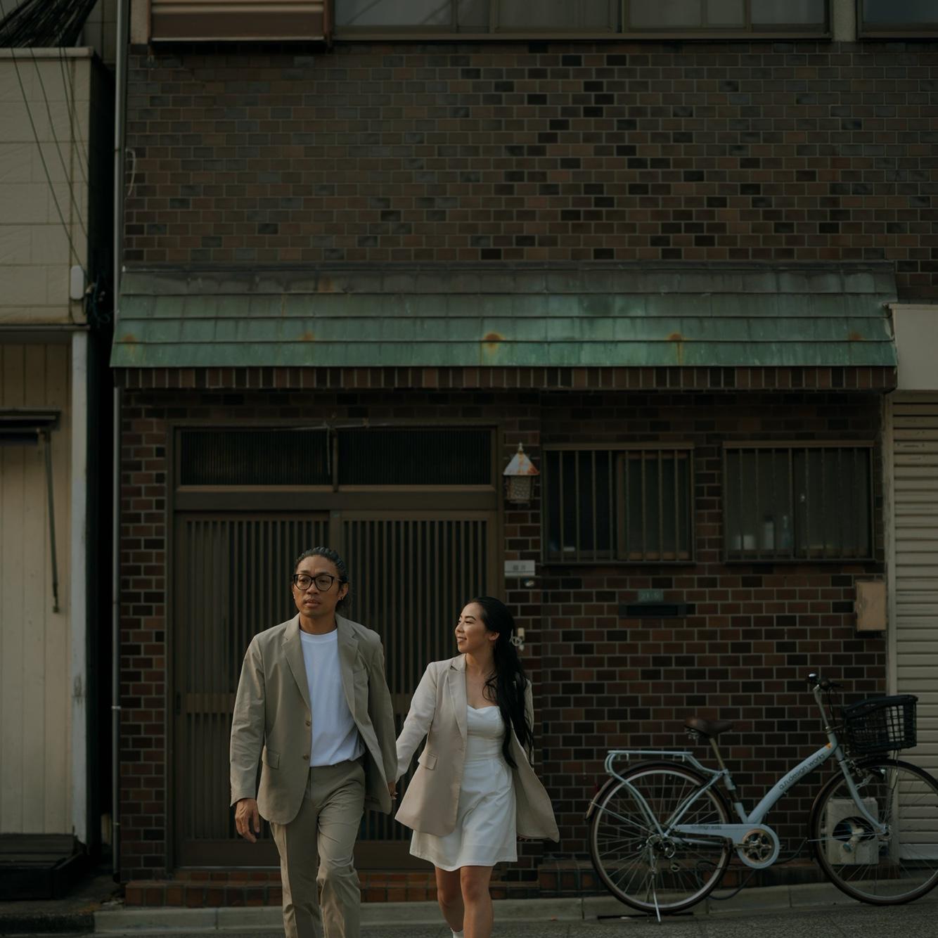 Our engagement photoshoot in Japan, shot by my talented cousin @thegentlearchive.co