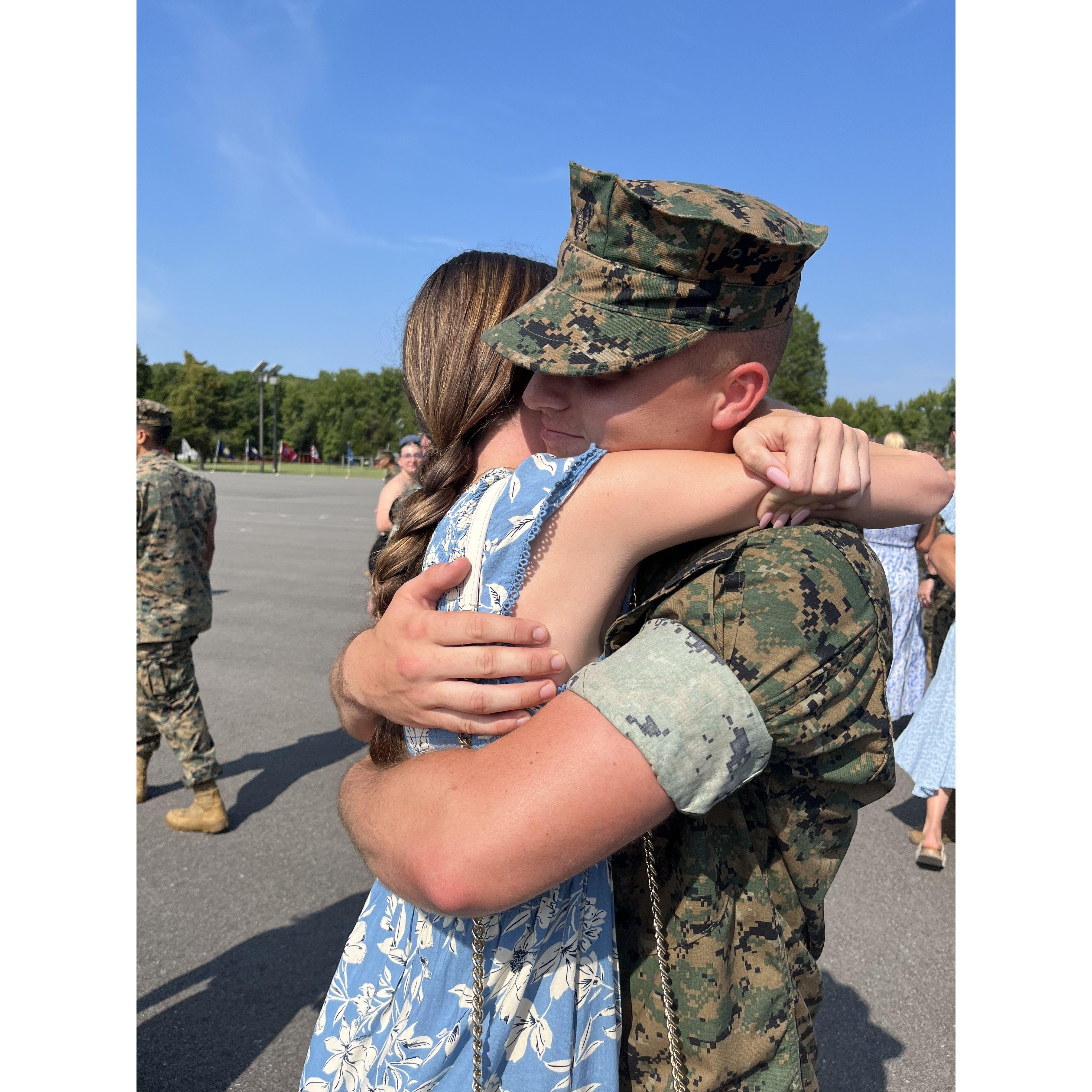 Cruz's graduation from Officer Candidate School- Quantico, VA