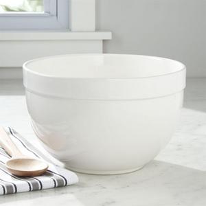 Large White Mixing Bowl