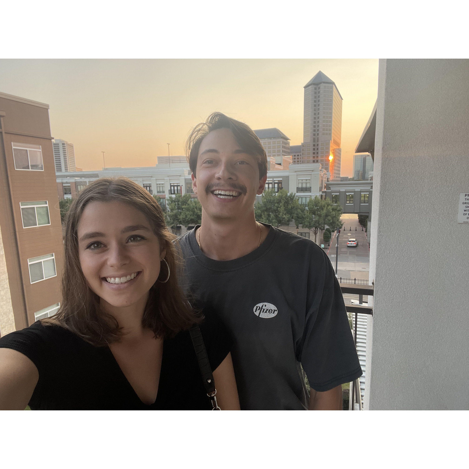 September 2021- Right after moving into our first apartment together.